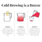 The Republic of Tea – Cold Brew Hibiscus Aronia Blackberry Iced Tea, Large Herbal Iced Tea Pouches, Steeps Six One-Quart Pitchers