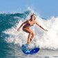 Goplus 41''/37''/33'' Lightweight Body Board for Beach, Surf Board with EPS Core, XPE Deck, HDPE Slick Bottom, Wrist Leash, Bodyboard for Kids Adults Surfing