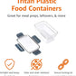 Amazon Basics Tritan Plastic Food Storage Containers - Tritan Plastic Locking, Air Tight, 11 Containers with Lids, 22 Pieces, Clear