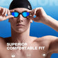 ZIONOR G1 Lite Swim Goggles with Swim Cap Comfortable Anti-fog Swimming Goggles Cap Set for Adult Men Women