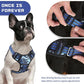 BUMBIN Dog Harness for Large Dogs, No Pull Adjustable No Choke Pet Vest with Dog Leash Fit Smart Reflective Pet Walking Harness for Training Easy Control Soft Handle Blue Camo L