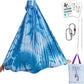 F.Life Aerial Yoga Hammock kit- Yoga Swing Multicolor 5 yards-Flying Yoga Include Daisy Chain,Carabiner and Pose Guide