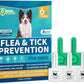 Flea and Tick Prevention for Dogs, 6-Month Supply Dog Flea and Tick Treatment Drops, Topical Fast-Acting Dog Treatment for Medium Dogs Up to 23 to 44 lbs