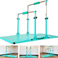 Gymnastics Double Horizontal Bars 3Play Parallel Bars Uneven Bars Gymnastics Training Kip Bar with 304 Stainless Steel Regulating Arms & Fiberglass Rail for Indoor Outdoor Home Club Use