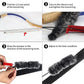 SOPOGER Archery Bow String Silencers - 2 Pair Otter Hide & String Separator Recurve Bow Stabilizer Bowstring Dampener for Longbow Traditional Bow Hunting Shooting Practicing