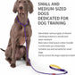 Dog Anti-Slip Leash 5FT with Metal Stopper - Durable No-Pull Training Lead for Small, Medium & Large Dogs - Comfortable Handle Nylon Rope, Tangle-Free Pet Walking Leash (Purple, 5 FT)