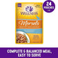 Wellness Healthly Indulgence Morsels Adult Wet Cat Food, Natural, Protein-Rich, Grain Free, 3 Ounce Pouch, 24 Pack, (Turkey & Duck)