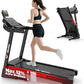 3.5HP Folding Treadmills for Home with Incline Optional, 300 lbs Capacity, 8.0MPH Speed, 17'' Wide Belt, App, Bluetooth Connection, 64 Programs, USB Charging Port, BMI Detector for Home Use