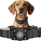 AirTag Dog Collar - Leather Dog Collar with Airtag Holder | IP68 Waterproof AirTag Holder with Metal Buckle, Comfortable GPS Dog Collars Tracker for Medium Large Dogs (Black, L)