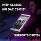 HiBy Digital M300 Music Player with Speaker Android 13 OS SD665 Soc Bluetooth WiFi and FM 1280x640 Resolution IPS Display Supports PCM768k DSD256 32G+2TB Expandable Memory Blue