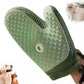 Pet Hair Removal Glove,2025 New All-in-One Grooming Mist Pet Hair Remover Gloves, Pet Hair Remover Glove for Cats & Dogs,Double-Sided Reusable Gloves for Couch, Clothing,Carpet (Green)