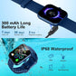 Smart Watch(Answer/Make Call), 1.96" HD Smartwatch for Men Women, 2025 Fitness Watch with 110+ Sport Modes/Heart Rate/Sleep Monitor/Pedometer, IP68 Waterproof Fitness Activity Tracker for Android iOS