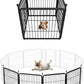 FXW Rollick Unleashed Dog Playpen for Indoor, Yard, RV Camping, 24 inch 4 Panels for Small and Puppy Dogs, Black│Patented