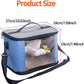 Bird Travel Carrierm, Small Bird Travel Backpack Carrier Cage with Tray and Breathable Clear Window, for Parakeet Cockatiel Budgies, for Camping Hiking (Large-Black)