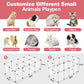 24 Panels Portable Small Animals Playpen,48"x 24"x 28" Transparent Pet Playpen,Portable Plastic Enclosure,Puppy Play Pen for Indoors Outdoor Pet Fence for Guinea Pigs,Bunny,Ferrets,Hamsters,Hedgehogs