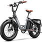 1500W Peak Motor Electric Bike for Adults Up to 80 Miles 30MPH Dirt Ebike 20" x 4 Fat Tire 48V 20Ah Removable Battery Mountain E Bike Commuter Full Suspension Bicycles for Men Women