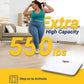 A&D Medical Digital Body Weight Scale, UC-356BLE Bluetooth Bathroom Weight Machine, UltraWide Platform and Large Display, Syncs with A&D App,550lb (249kg), Batteries Included, White