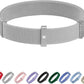 Safety Cat Collar - U.S. IDA Gold Awarding Design, Stretch Elastic Quick Release, Non Breakaway - Light Weight for Kitten, Neck Fit 7.8'-15.7' for All Small Large Cat,M(Glacier Silver)