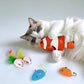 21-Piece Cat Toys Set, Interactive Tunnel, Balls, Mice, Feather Wands, Catnip Toys(Rainbow Cat Tunnel)