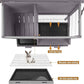 Rabbit Hutch Indoor Rabbit Cage with Metal Wire Pan,Outdoor Bunny cage with Pull Out Tray