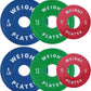 2 In Change Plates 1.25LB 2.5LB 5LB 10LB Fractional Weight Plates,Bumper Plates for Weight Lifting,Strength Training Gym Home,Rubber Coating
