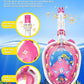 W WSTOO Kids Full Face Snorkel Masks,Suitable for Beginners Dry Top Snorkeling Gear,Can Your Mouth or Nose to Breathe,180 Degrees Panoramic View,Anti-Fog Anti-Leak,Summer Travel and Vacationing Gifts