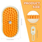 Cat/Dog Shedding Brush - Steam Grooming Brush with Water Spray, Hair Removal Comb for Pets (brown)