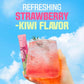 TEAZEN Strawberry Kiwi Kombucha Tea, Hydration Drink Mix, Sugar Free, Live Probiotics & Prebiotics, 10 Sticks, 1.76oz
