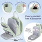 RUVALINO Diaper Bag Backpack-Multifunction Baby Travel Bag with Changing pad, Insulated Bottle Holders & Pacifier Case, Large Capacity, Waterproof, Mint Green