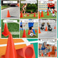GHB Soccer Cones 7" 9" of 12 24 Pack Disc Soccer Sport Cones Training Field Marker Agility Cones for Basketball, Coaching, Practice Equipment Includes Drills Guide