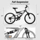 WEIZE Kids Mountain Bike, 20 inch Kids' Bicycles for 6-11 Years Old Boys Girls with Dual Full Suspension, 6 Speeds Drivetrain, High-Carbon Steel Frame, Ideal for Young Riders and Adventurers