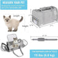 Pet Carrier Soft Side Cat Carrier Collapsible Travel Puppy Carrier Bag TSA Airline Approved Kitten Carrier Bag for 15 lbs Small Pets (Gray)