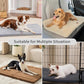 Made4Pets Dog Crate Pad Bed for Extra Large Dogs, Washable & Reversible, Anti-Slip Kennel Mat for Cozy Sleeping, Soft Fluffy Dog Bed for Indoor & Outdoor Use, 48"x30", Dark Gray