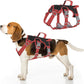 Escape Proof Dog Harness, No Pull Reflective Adjustable Vest with Easy Control Lift Handle, No Choke Soft Padded Breathable Full Body Pet Harness for Walking Hiking and Training (Red, Small)