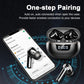 Wireless Earbuds, Bluetooth 5.4 Headphones Deep Bass Stereo, in-Ear Earphones with 4 ENC Mics, 40H Playtime LED Display Mini Charging Case Ear Buds, IP7 Waterproof Wireless Headphones for Android iOS