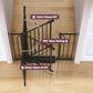34" Extra Tall Baby Gate for Stairs, Auto Close Stroller Friendly Dog Gate Indoor for Doorways, Pressure Mounted 29"-51" W Baby Gate, Easy Walk Through Gate for Children & Pets, Black