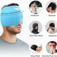 iTHERAU Migraine Relief Cap, Soothing Headache Hat, Gel Ice Pack Head Wrap with Hot and Cold Therapy, Headache Relief Cap for Sinus, Puffy Eyes, Tension and Stress Relief Blue