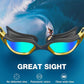 ZIONOR Swim Goggles, G1 MAX Polarized Anti-Fog Swimming Goggles for Men Women