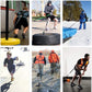 Exercise Resistance Fitness Bands Set Workout Equipment Double Endurance Weight Sled Harness Kits Sled Pulling Strap for Running Sprinting Resistance Speed Agility Training, Black