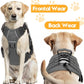 Heavy-Duty Tactical Dog Harness for Large Dogs, No Pull Adjustable Reflective Pet Vest with Molle System, K9 Military-Grade Control for Service Training, Outdoor & 10+ Breeds, Gray, XX-Large