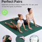 YOTTOY Large Yoga Mat (75 * 52 * 1/2inch),Extra Wide TPE Exercise Mat,Non-Slip Workout Mat for Pilates, Fitness, Barefoot, Home Gym Studio with Strap and Towel