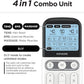 4 in 1 - D.I.Y & Tens Unit & EMS & Massage Muscle Stimulator, Dual Channel TENS Units Therapy Machine for Pain Relief, FDA Cleared Rechargeable Electronic Pulse Massager, with 12pcs Electrode Pads.