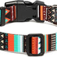 Mercano Adjustable Dog Collar - Special Design Patterns, Soft Nylon Comfortable Durable Pet Collar for Small Medium Large Dogs (L, Tribal Green)