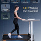 Walking Pad Treadmill with Auto Incline, 6 in 1 Under Desk Treadmill, 6-Level Incline Treadmills, 2.5HP Portable Treadmills for Home with 330LBS Capacity, LED Display, Remote Control