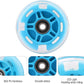 8pcs Inline Skate Wheels Led Light-Up Wheels 64/70/72/76/80mm w/Bushings 85-88A for Kids and Youth Beginners Children's Inline Skates Indoor/Outdoor Use (Blue, 80mm)