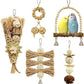 5-Pack Natural Flower Bird Toys – Foraging & Chewing Toys for Parakeets, Cockatiels, Conures & Small Birds – No Plastic, All-Natural Materials