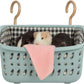 JWShang Rat Hammock for Cage, Chew Proof Hanging Basket Bed with Sturdy Hooks, Pet Cage Accessories, Safe Cozy Small Animal Rodent Hammock for Sugar Glider Mice Snuggling Sleeping (Blue, Large)
