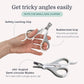 Hepper Cat Nail Clipper Kit - Small & Large Sharp Claw Clippers with Nail File & Storage Pouch - Safety Guard & Lock - Professional Cat Manicure