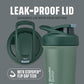 BlenderBottle Strada Sleek Shaker Cup Insulated Stainless Steel Water Bottle with Wire Whisk, 25-Ounce, (Green) Seaglass
