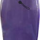 PMU 33 Inch Purple Bodyboard - Lightweight Wrist Leash, Slick Bottom Boards for Beach, Sea & Pool - Surfing Board for Kids, Teens & Adults Wave Conditions Pkg/1